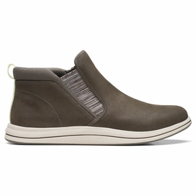 Simple Line Modern Movement Clarks Breeze Clover Dark Olive Boot (Women's)