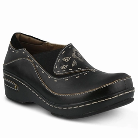 Spring Step Burbank Black Leather (Women's) CasualStyle