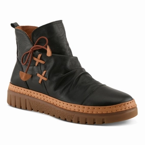 City Snap Easy Pair Spring Step Vandis Black Leather Boot (Women's)