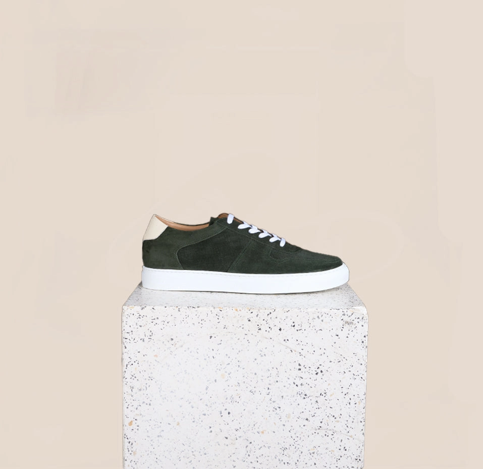 Weatherproof Coating Quick Dry Fabric Technology Palermo - Army Green Suede