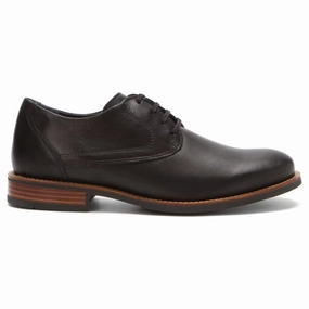 Light Balance Quiet Shade Wolky Georgetown Black Brushed Leather Oxford (Men's)