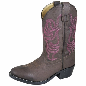 Smoky Mountain Youth Montery Brown Cowboy Boot Thermal Core Adventure Seeker Shock Absorbing Snowy Path