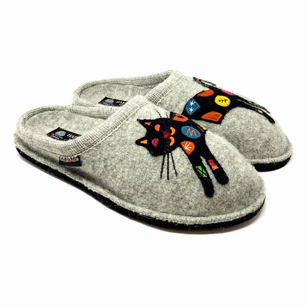 Haflinger Sassy Slipper Silver Grey (Women's) Comfortable Comfortable For Walks