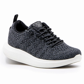 Anti Slip Woolloomooloo Coogee Black Merino Wool Sneaker (Unisex)