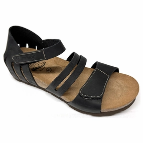 Sabatini Edie Nero Crazy Sandal (Women's) Fashion Travel Shoes