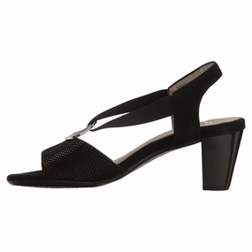 Ara Raizel Black Dress Sandal (Women's) Hot Day