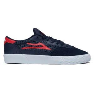 High Rebound Midsole Foam Seamless Fit Outdoor Explorers Lakai Cambridge Shoes - Navy/Red Suede