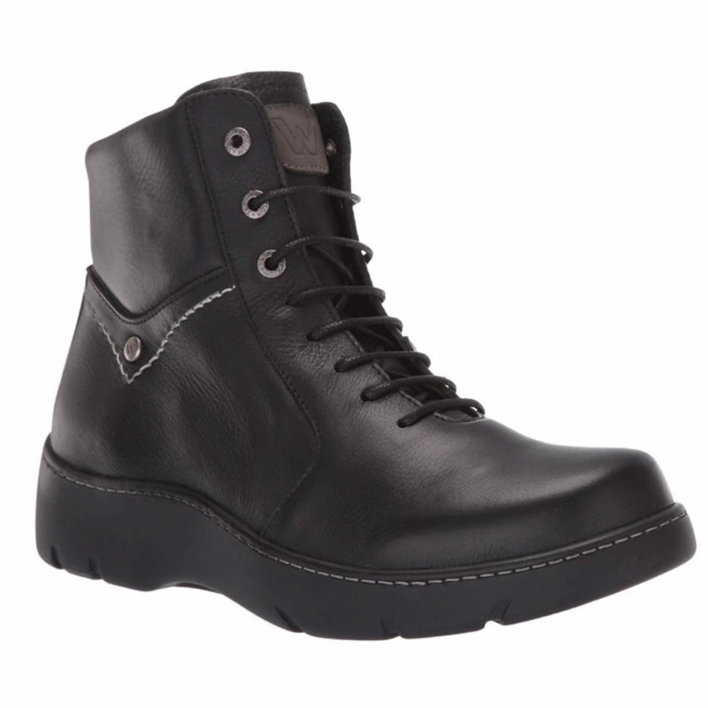 Anywhere Life Fit Anywhere Wolky Daydream Black Vegi Leather Boot (Women's)