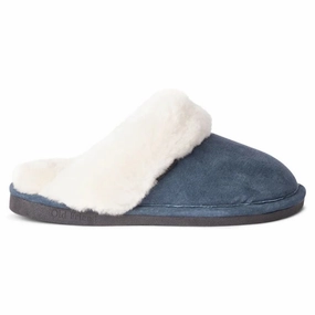 Old Friend Scuff Navy Blue Slipper (Women's) Comfort Arch Cushion Streamlined Design