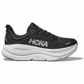 Hoka Bondi 9 Black/White Running Shoe (Women's) Clean Surface Weekday Style