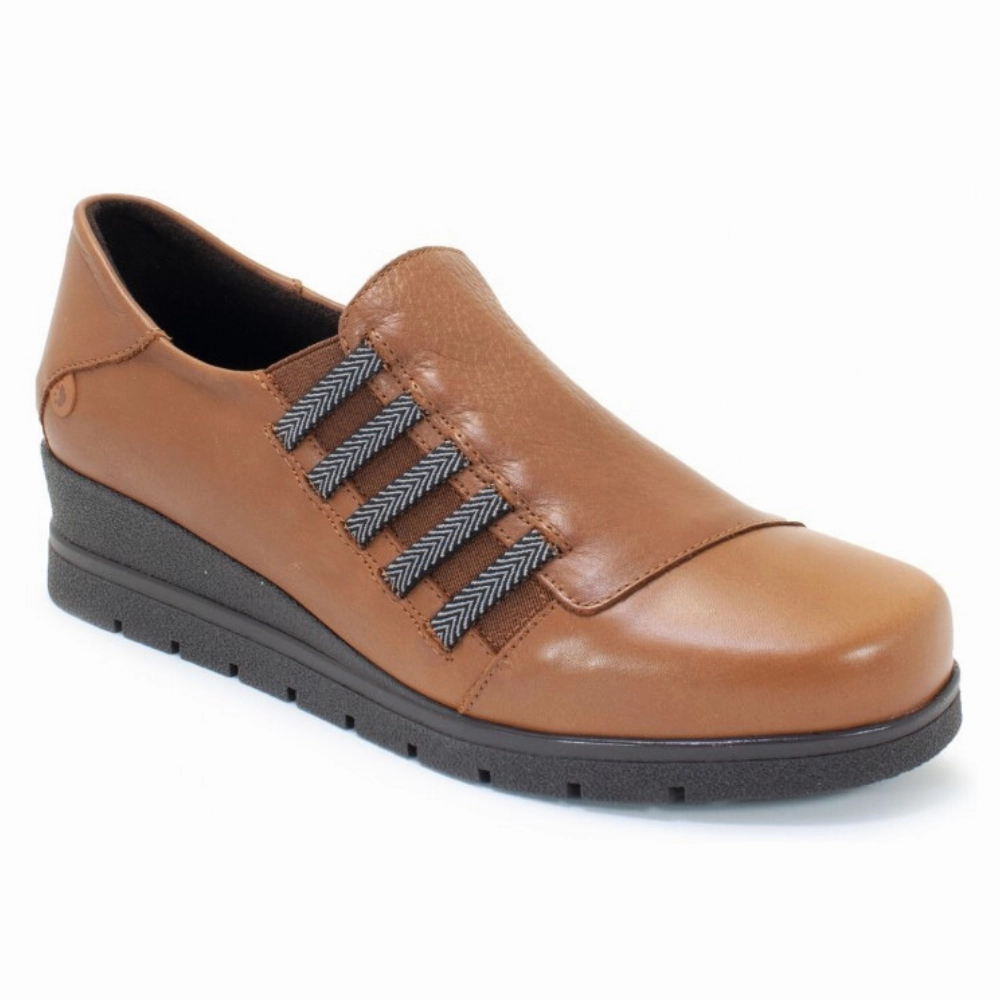 Chill Feet Anti   Static Valeria's Maury Brown Wedge Slip-On (Women's)