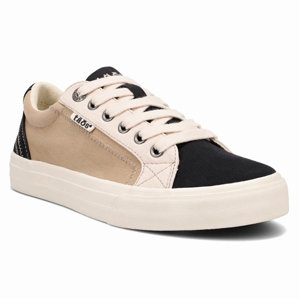 Relaxed Feel Taos Plim Soul Black/Tan Multi Canvas Sneaker (Women's)