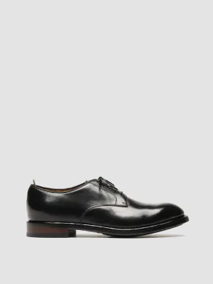 Quick Flex TEMPLE 018 - Black Leather Derby Shoes
