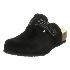 Tree Step Think! Julia Black Leather Clog (Women's)