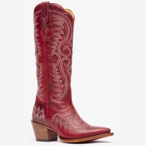 Wool blend Padded Interior Rainy Day Commuter Durango Women's Crush Tall Western Boot - Red