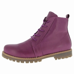 Andrea Conti Naughty Plum Leather Boot (Women's) Cool Walk