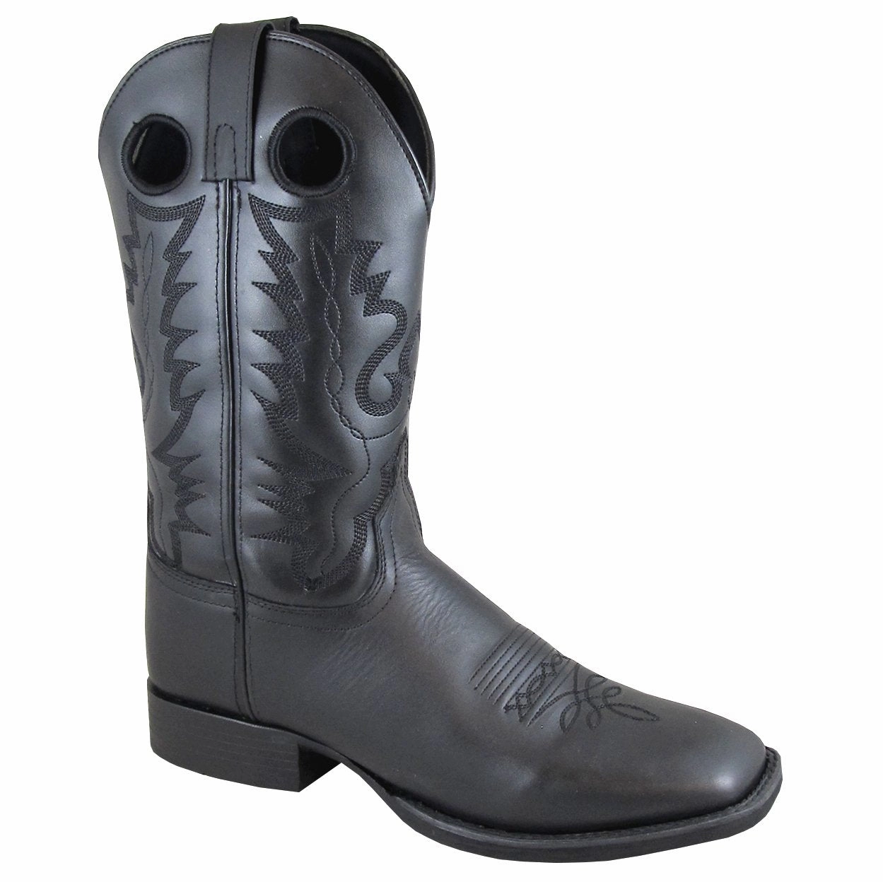 Smoky Mountain Men's Outlaw 11" Black Cowboy Boot Quality Wear