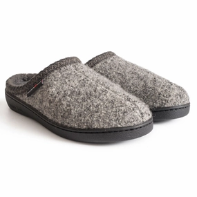 Haflinger AT Slipper Grey Speckle (Women's & Men's) Effortless Step Shoes Quick Fit