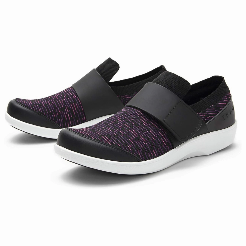 Traq? By Alegria Qwik Purple Dash Shoe (Women's) Neutral Color Blending Memory Foam Padding