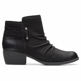 Taxi Ride Clarks Charlten Rosa Black Nubuck Boot (Women's)