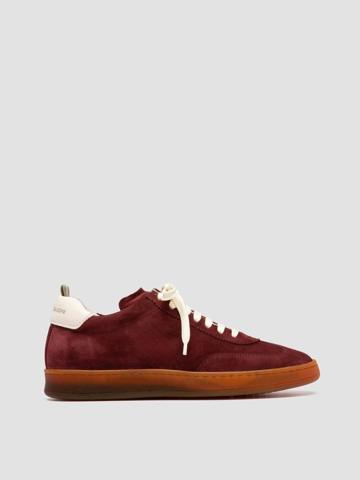 CHANCE 101 - Burgundy Leather and Suede Sneakers Zip Up Design