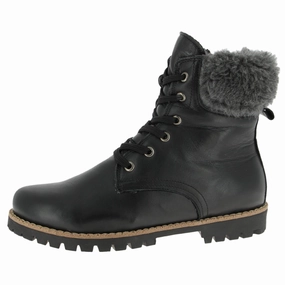 Current Step Simple Vibes Andrea Conti Bucky-2 Black Leather Winter Boot (Women's)
