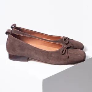 Bloom Path Either/Or "The Demi Ballet" (chocolate suede)