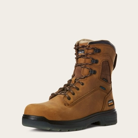 Neutral Tones Reinforced Form Backcountry Camper Turbo 8" Waterproof Carbon Toe Work Boot
