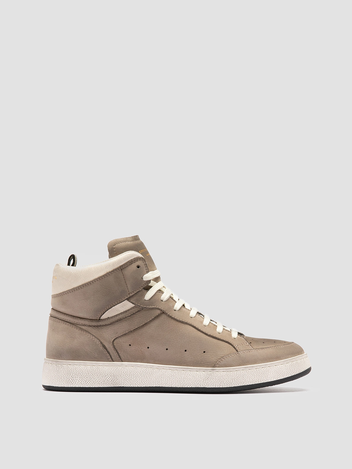 THE ANSWER 004 - Taupe Leather and Suede Sneakers Multi Surface Traction