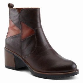 Quiet Stepper Comfort Motion Spring Step Patchpower Dark Brown Multi Leather Boot (Women's)