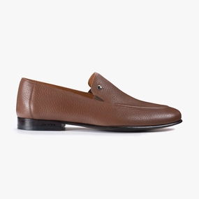 Men's Brown Leather Loafer summer breeze