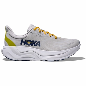 Hoka Arahi 8 Stardust/Cosmic Grey Running Shoe (Men's) Adaptive Fit hook and loop closure