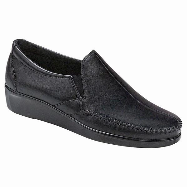 Sharp Silhouette SAS Dream Loafer Black Leather (Women's)