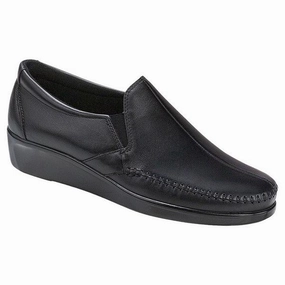 Sharp Silhouette SAS Dream Loafer Black Leather (Women's)