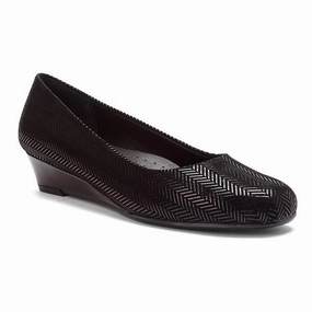 Luxurious Leather Business Function Trotters Lauren Black Suede Patent Leather