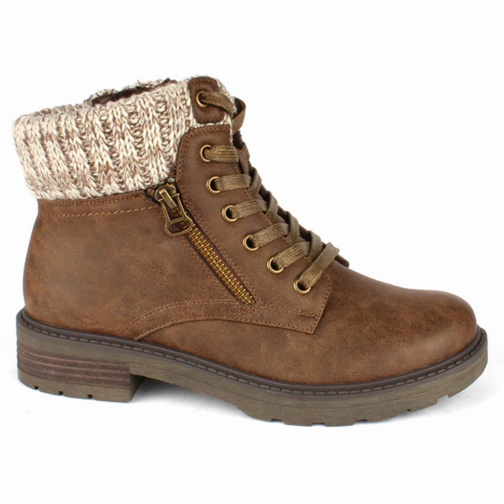 Wanderlust Amy Dark Tan Boot (Women's) Roomie Fit