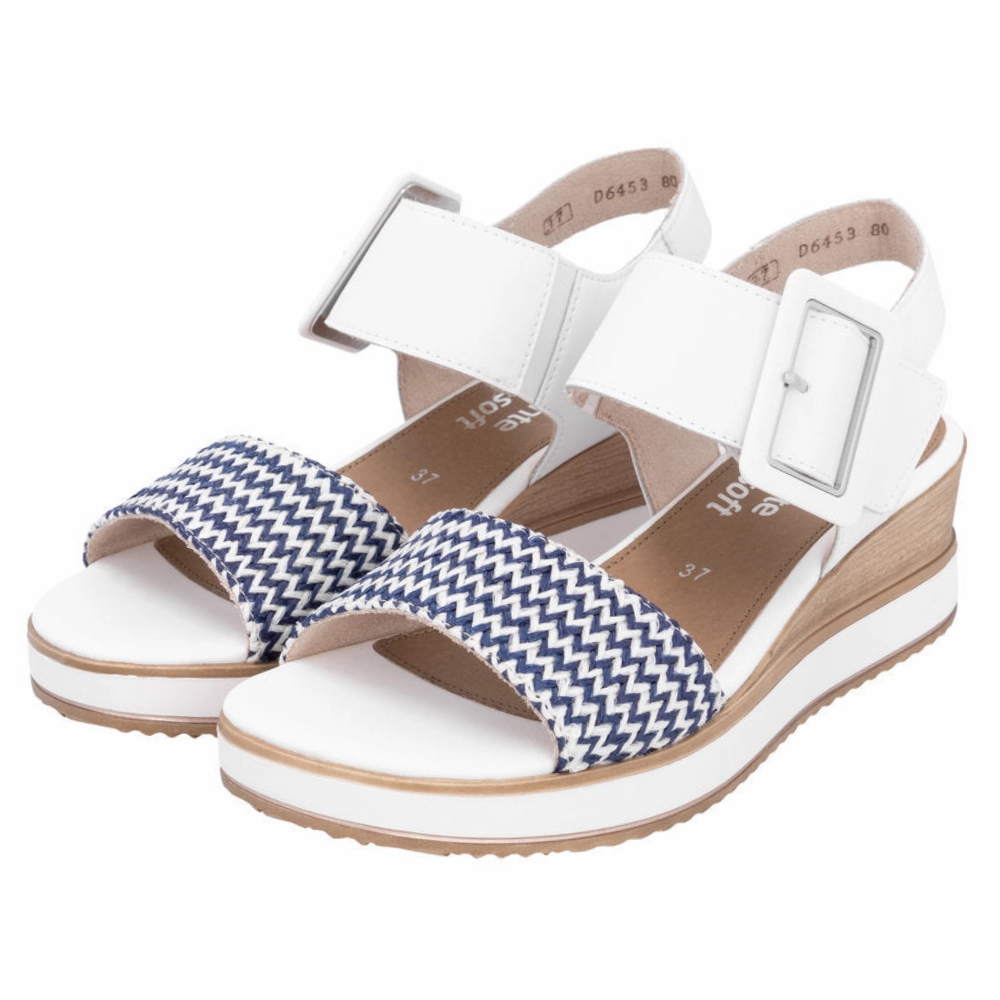 Stay Cool Remonte Jerilyn 53 White Leather Sandal (Women's)