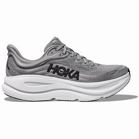 All-day Comfort Hoka Bondi 9 Galactic Grey/Stellar Grey Running Shoe (Men's)