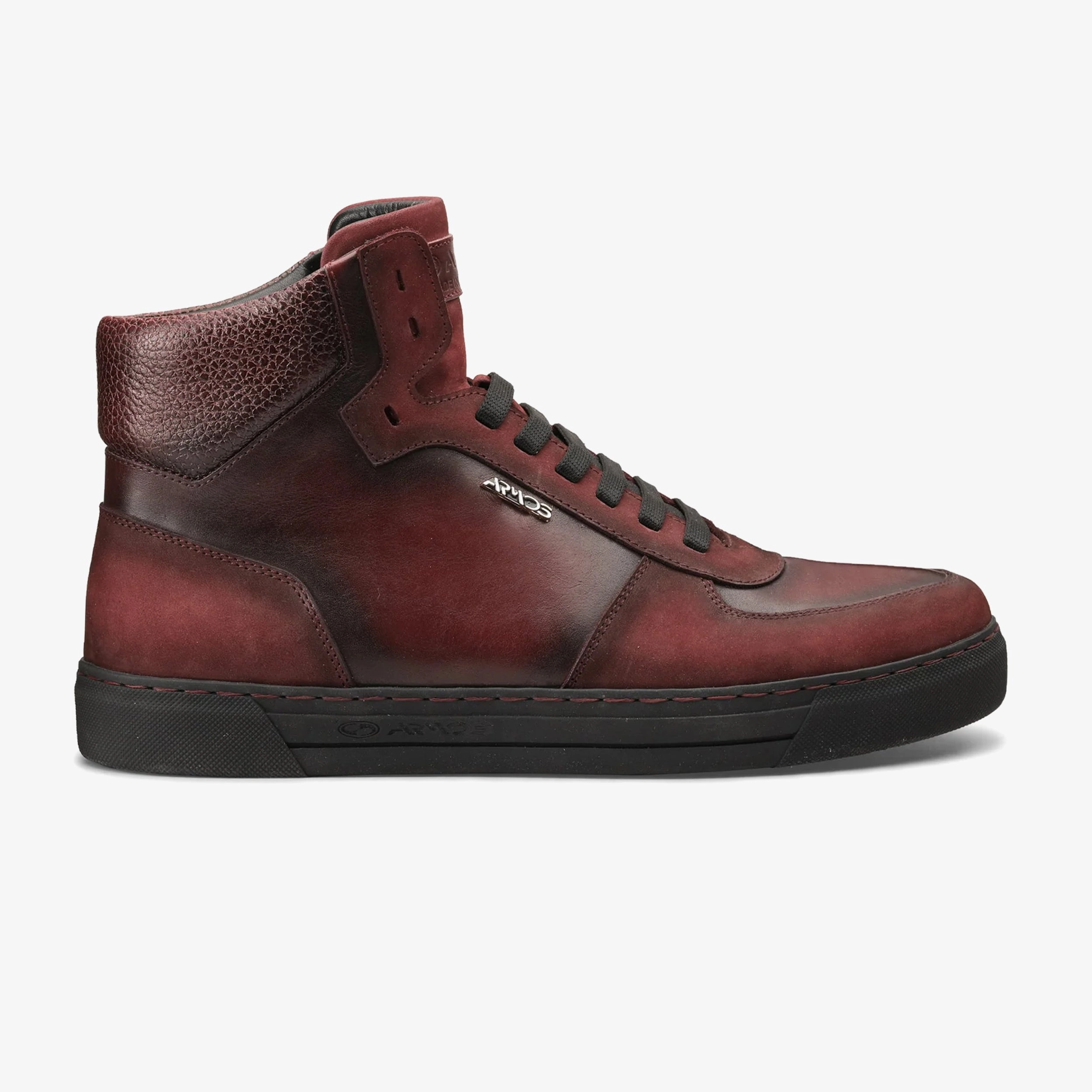 Shock Absorbing Winter Walker Men's Burgundy Nubuck and Leather Boot