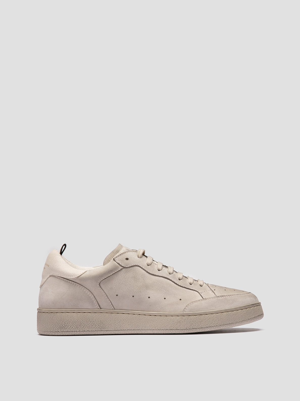 fade - resistant THE ANSWER 005 - Grey Leather and Suede Sneakers