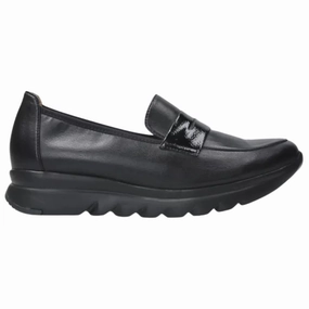 Wolky Snoafer Black Vegan Biocare Shoe (Women's) Rain Path