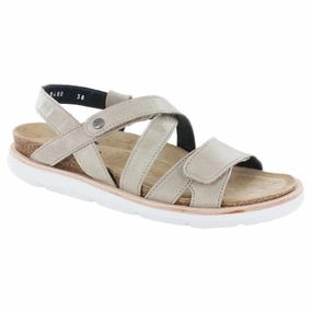 Wolky Sunstone Taupe Leather Sandal (Women's) pool