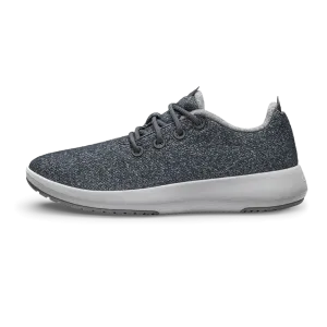 Sturdy Build Swift Path Women's Wool Runner Mizzle - Dark Grey (Light Grey Sole)