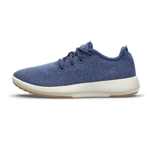 Women's Wool Runner Mizzle - Hazy Indigo (Natural White Sole) Lightweight Form Rainy Day Kind Glow