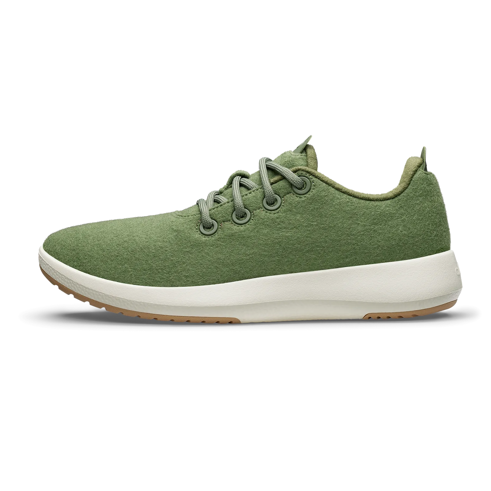 Women's Wool Runner Mizzle - Thunder Green (Natural White Sole) Skin Fresh Mix Hue