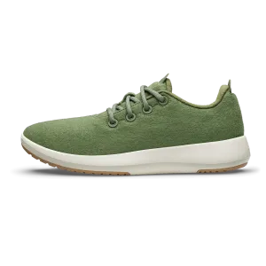 Women's Wool Runner Mizzle - Thunder Green (Natural White Sole) Skin Fresh Mix Hue
