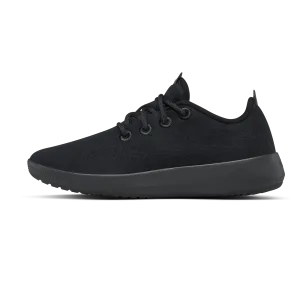 Women's Wool Runner Mizzle - True Black (Black Sole) Shock Absorbing Midsole Durable Build Weekend Errands