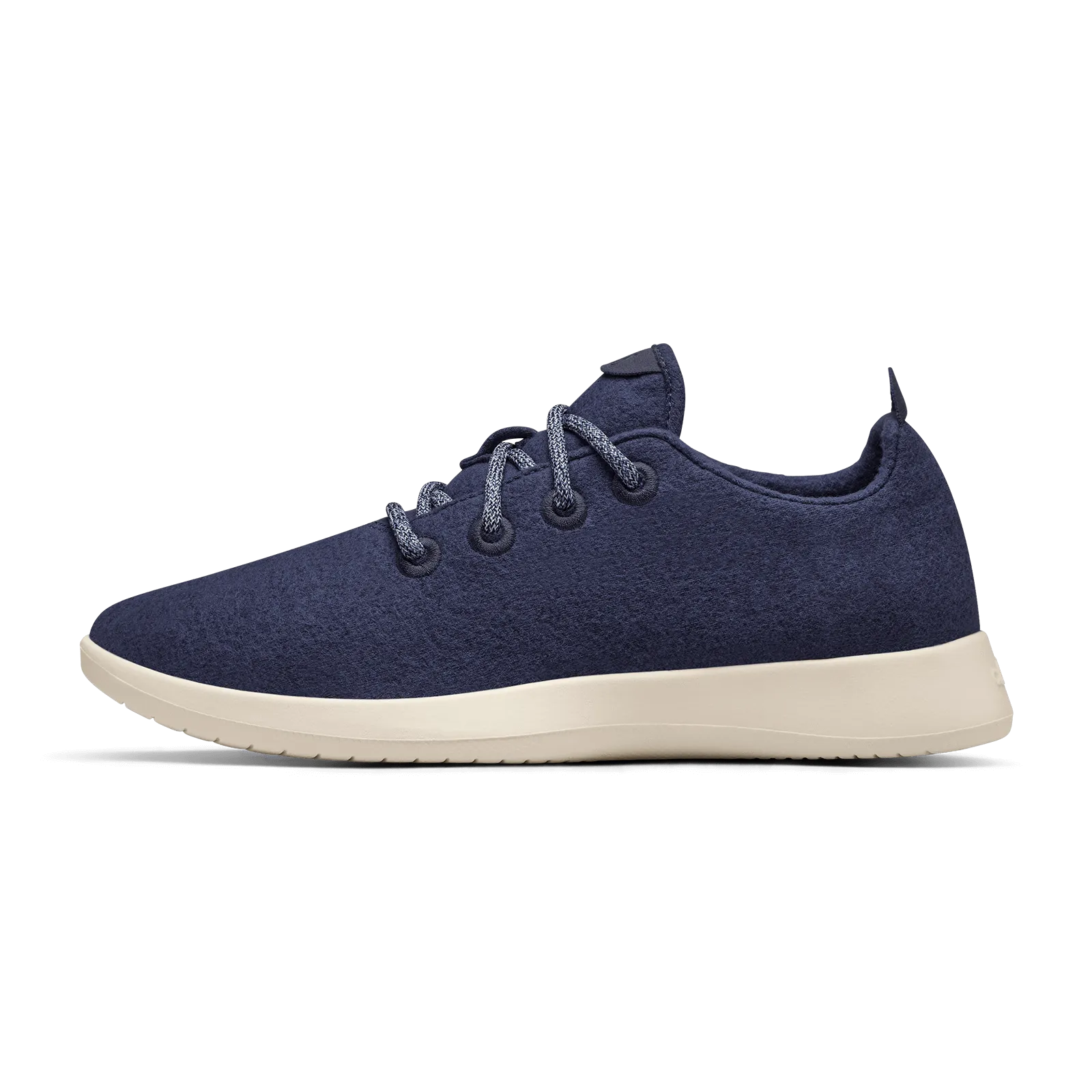 Wide Toe Box Option Fiber Mix Women's Wool Runner - Tuke Midnight (Cream Sole)
