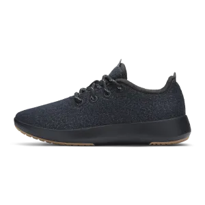 Women's Wool Runner-up Mizzle - Natural Black (Rugged Khaki Sole) Ultra Light Construction