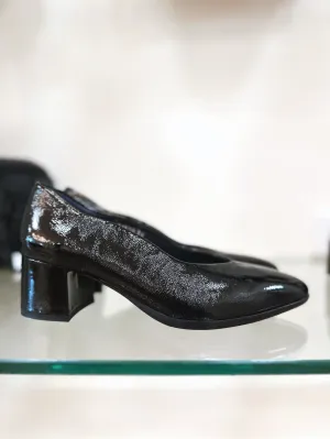 Glamorous Appeal Soft foam Zahara - Black Patent - LAST ONE SIZE 38 (7.5)